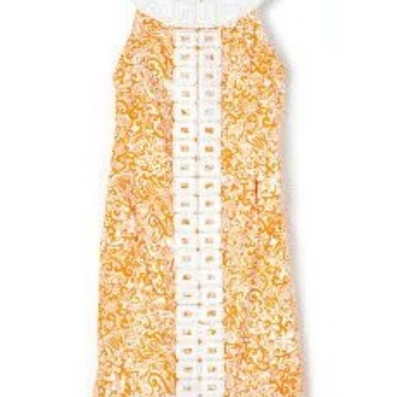 Lilly Pulitzer Embroidered Orange Shift Dress, Size 2 - Picture 1 of 6